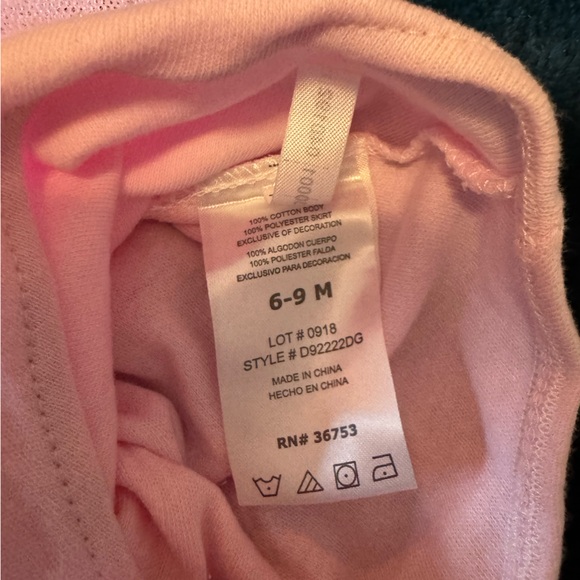 DDG Darlings Pink Daisy Lace Easter Baby Girls Infant Bodysuit Dress Spring - Picture 5 of 6